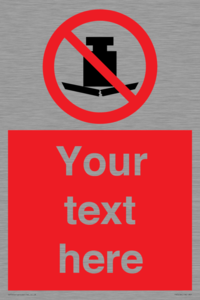 Custom No Heavy Loads Sign